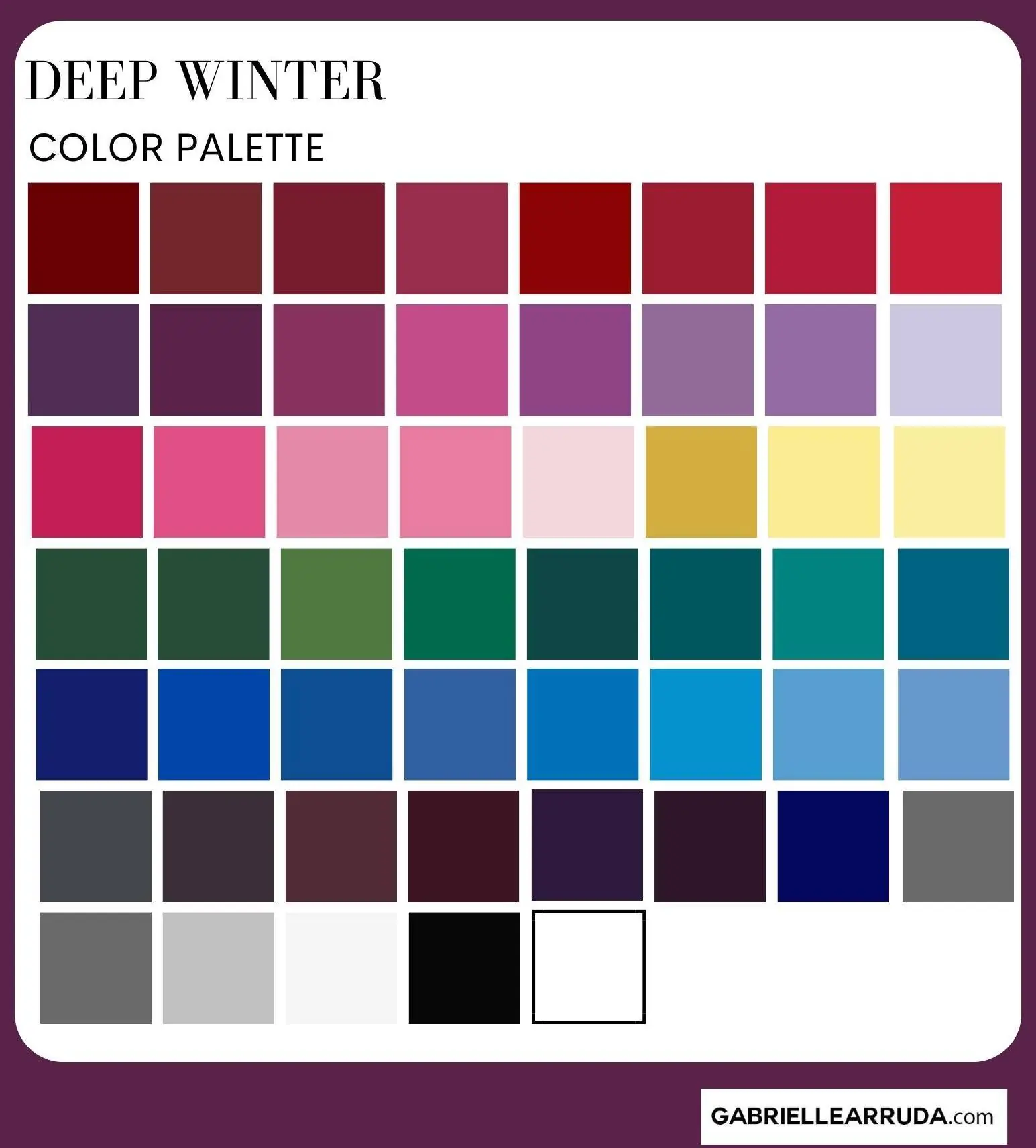 Winter color palette